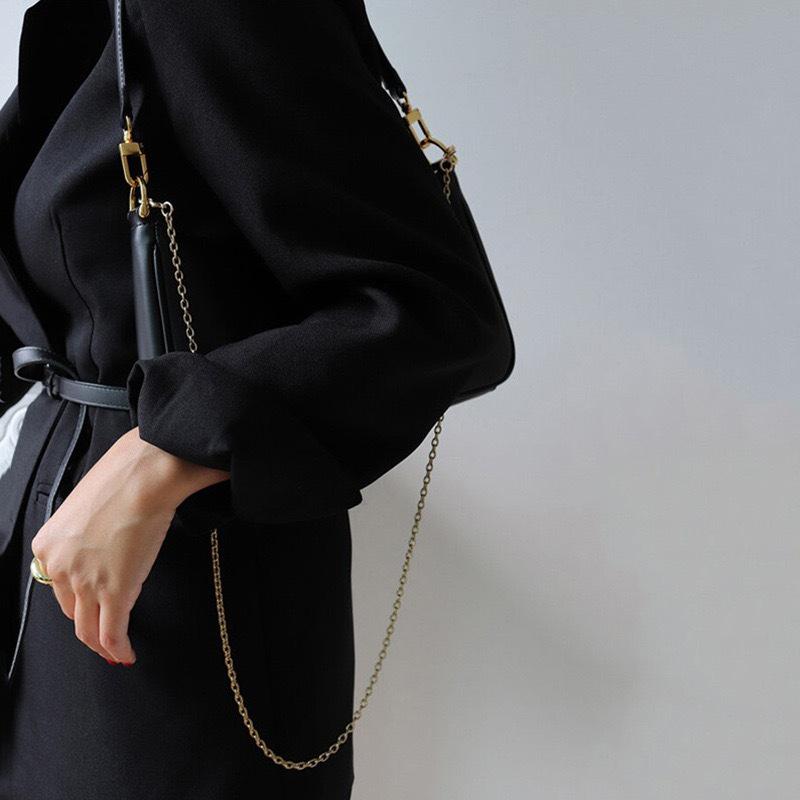 Niche bags New trendy armpit bags One shoulder messenger bags Summer versatile retro chain bags