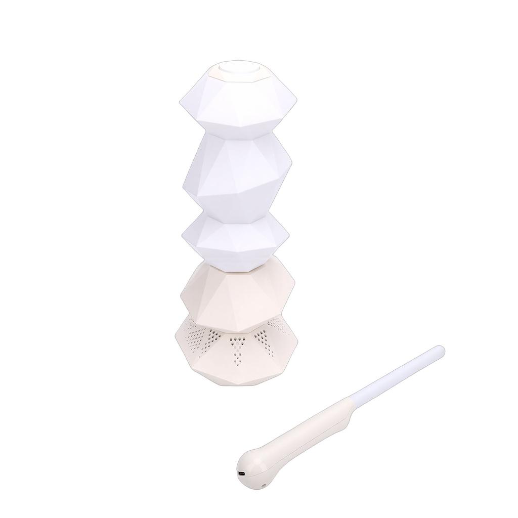   Speaker Ambient Light Multicolor Changing Bedside Lamp 360 Degree Rotating with Wand Control for Home Decor
