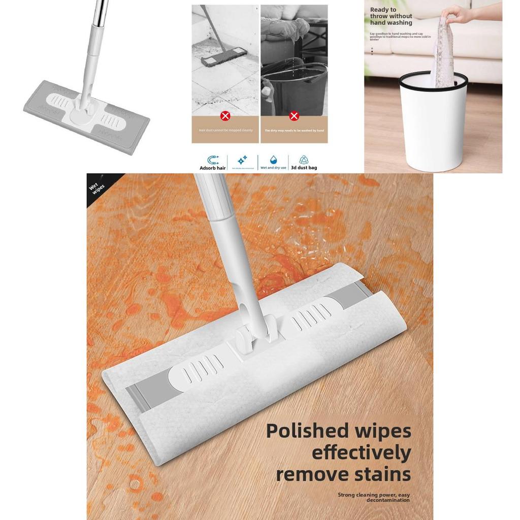 Elektrostatischer Einweg-Bodenmopp Rotierender Trocken-Nass-Reiniger Heimreinigungswerkzeug