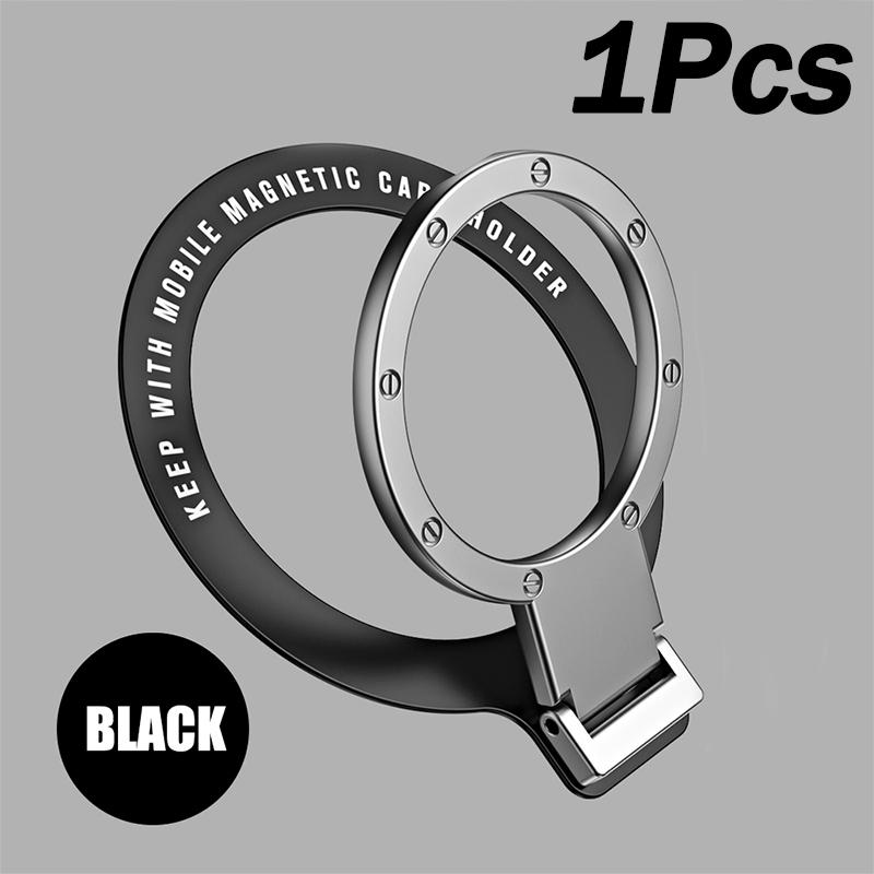 

Для держателя MagSafe с магнитным кольцом, многоугольная клейкая стойка, магнитная подставка для пальцев, складной держатель для автомобильного телефона, подставка чёрный