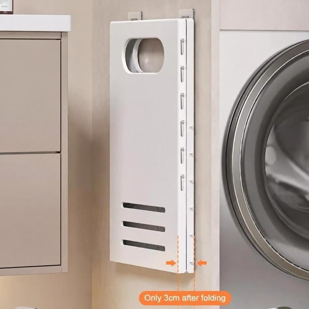 Wall-Mounted Dirty Clothes Basket Foldable Clothes Storage Basket Washing Clothes Basket  Bathroom