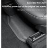 For Tesla Model Y -2024 Seat Bottom Carpet Protector Dirty Proof TPE Under Seat Rear Air Vent Protect Cover Storage Box Set