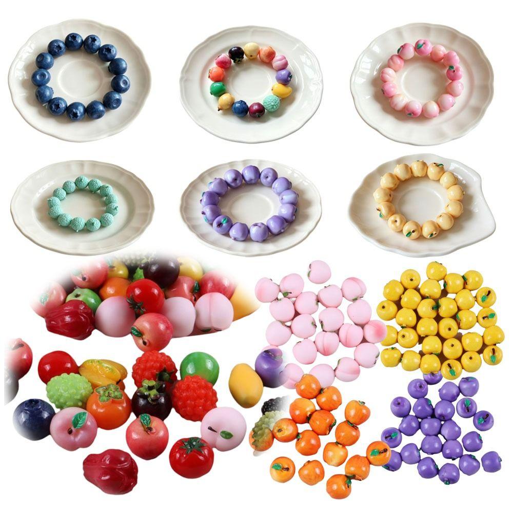 Stackable Fruits Bracelet Accessories Not Hole Fruit Beaded accessories for Not Hole Beach