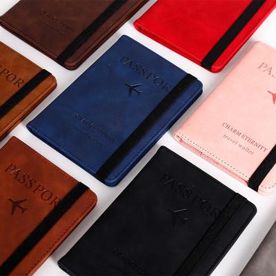 PU Leather RFID Passport Holder & Travel Wallet with Logo Printing Option