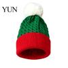 Stylish Pom Hat for Girls Women Christmas Elf Hat, Cozy Winter Knit with Comfortable Daily Pom, Stretchy Warm Skull Cap Outdoor Cold Weather Knitted