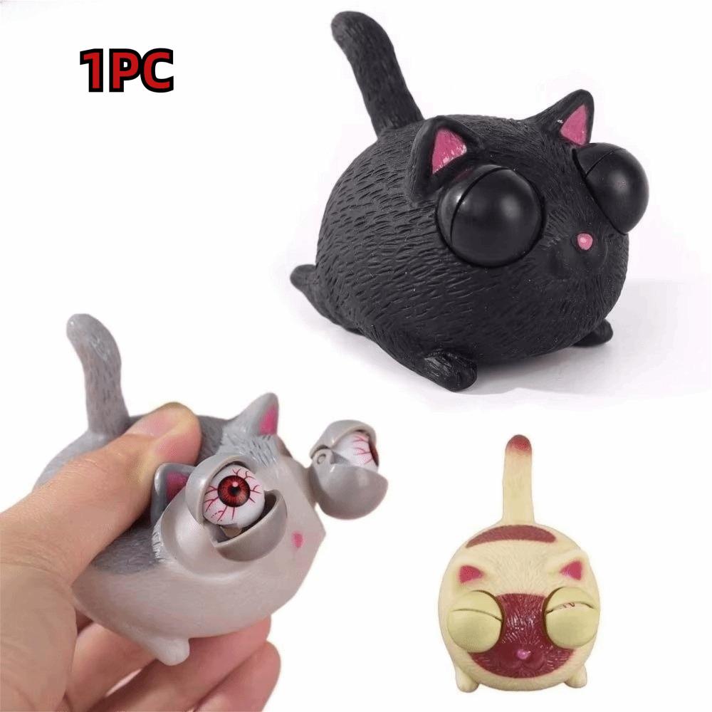 Angry Cat Style Angry Cat Squeeze Toy TPR Stress Relief Toys New Novelty Cat Toy For Adults