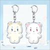 Cute K-pop Bamby Keychains for Accessories Bag Anime Chibi Hamin Car Key Chain Ring Jewelry Retro Gifts Keyrings