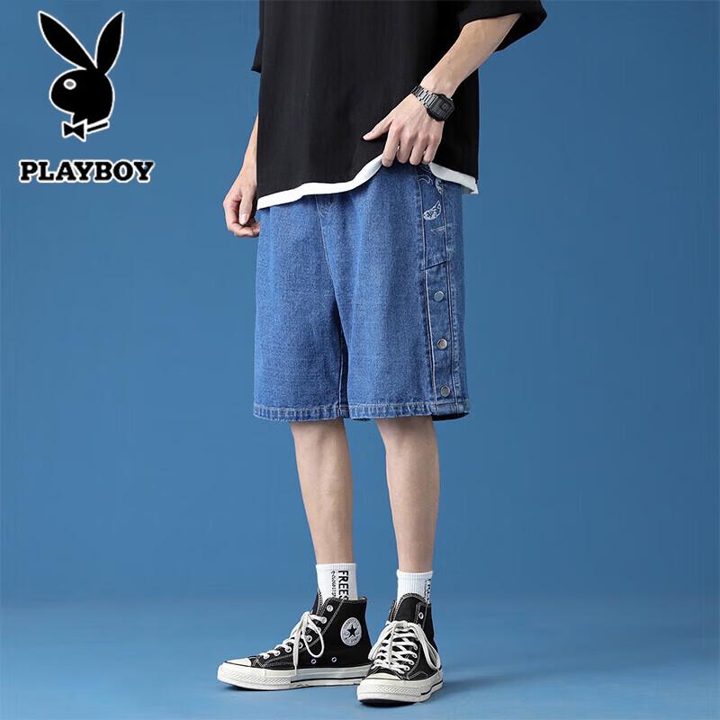 Playboy Men s Casual Denim Shorts M