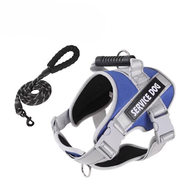 Dog Leash Explosion-proof Pet Chest and Back Strap, Medium and Large-sized Dog Anti-breakaway Dog Chest and Back Walking Leash