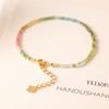 Ultra-Fine Rainbow Small Tourmaline Bracelet  Style Female Gradient Ins Niche Design Light Luxury Bracelet
