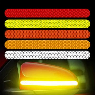 4 st 16 cm bil starka reflekterande varningsklistermärken säkerhetsbälte bak ljus reflektion repskydd dekorativ remsa spegelfilm