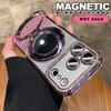Mirror Diamond Magnetic Case For iPhone 17 Air 16E 15 14 Plus 13 11 12 16 17 Pro Max Magsafe Bling Bling Glitter Protector Cover