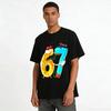Fun Number 67 Food Anthropomorphic Print Casual Top Pure cotton T-shirt