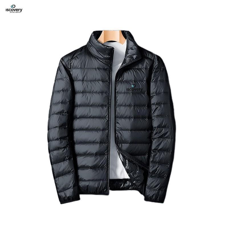 Mens Lightweight Winter Puffer Jacket Stand Collar Casual Sporty Warm Coat Teens