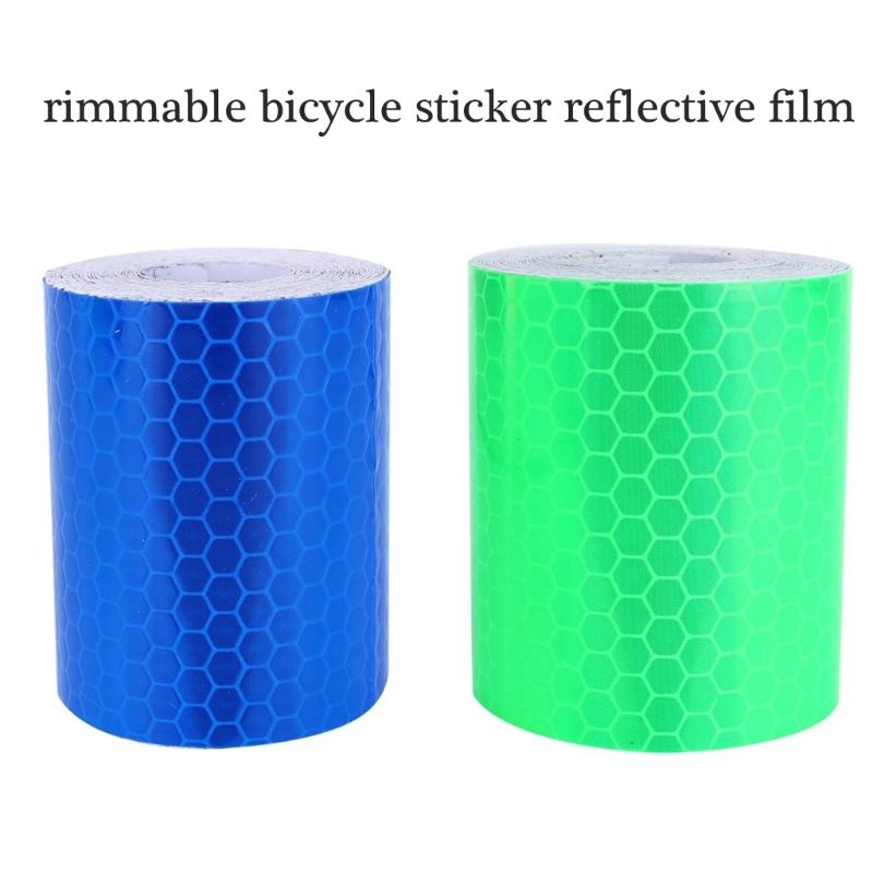 Bicycles Reflective Sticker Reflectors Decals Bikes Reflective Tape, Night Riding Safety Sticker for Bicycles, Trucks