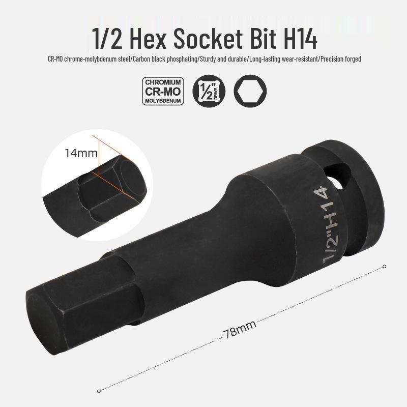 1/2" Electric Hex Socket Wrench and Screwdriver Bit Set