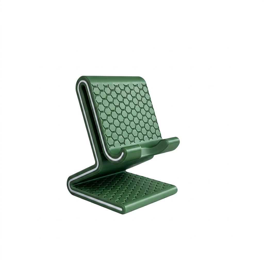 3D Printed Universal Phone Tablet Stand Durable Engineering Plastic Adjustable Angle Portable Compact