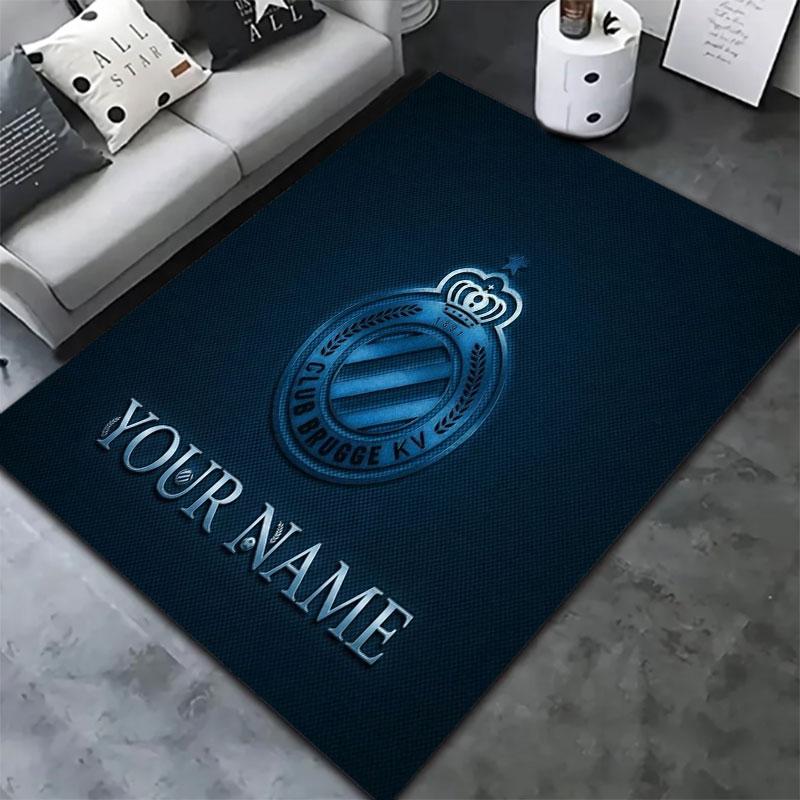 Club Brugge KV Custom Name Carpet Rug for Living Room Bedroom Home Sofa Decoration,Kids play Non-slip Floor Mat