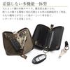 Red Glow Genuine Leather Smart Key Case with Dragon Pattern Forest Men's Multi-Function (rg-009, Khaki)