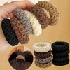 10pcs of Upgraded Wide And Thick Hair Ties, Fashionable for Ponytails And Buns, Made of Durable Elastic That Won'T Dama