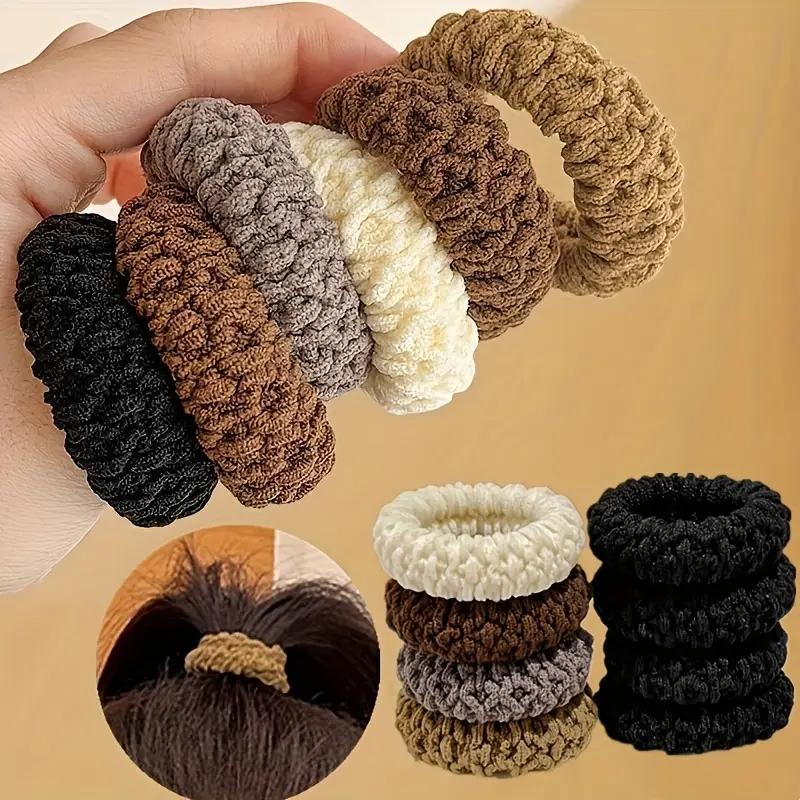 

10Pcs Upgraded Wide Thick Hair Ties, Elastic Ponytail Holders for Women, No Damage Hair Bands for Buns & Hairstyles
