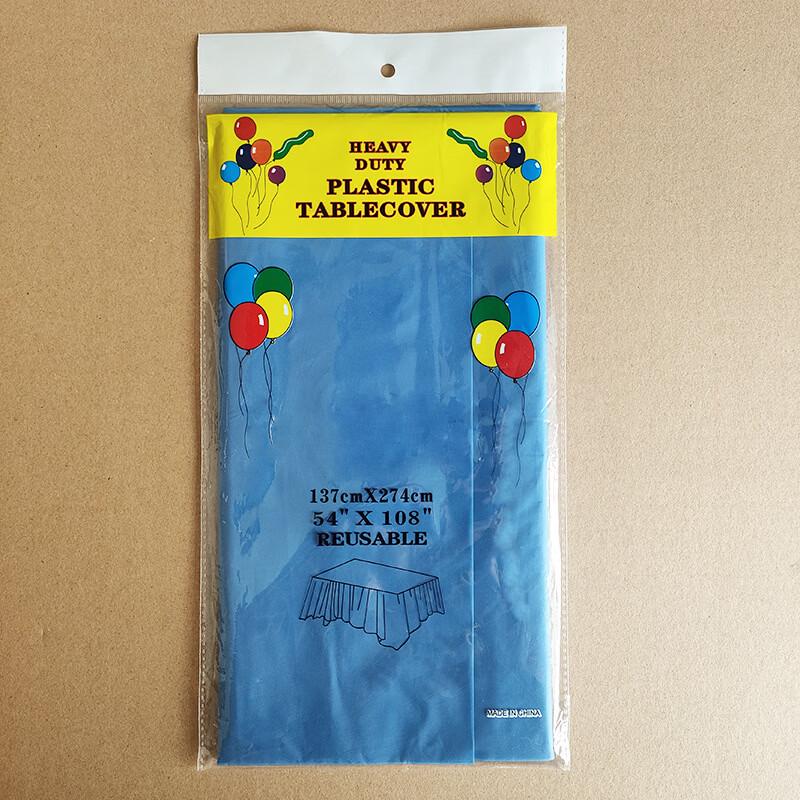 

Disposable Solid Color Plastic Tablecloth