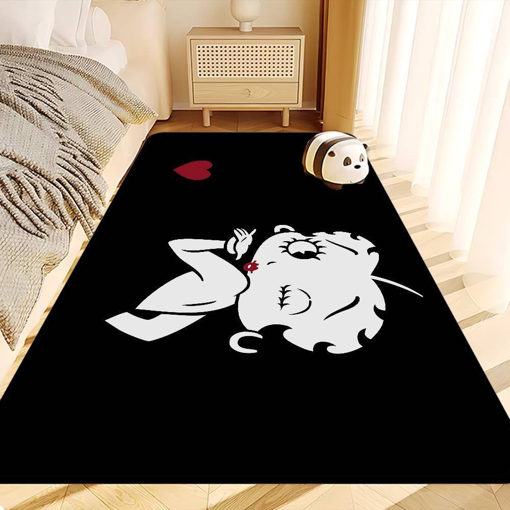 B-Betty-Cute-Boop Door Mat Cheaper Anti-slip Modern Living Room Balcony Printed Bedside Mats 40x60cm
