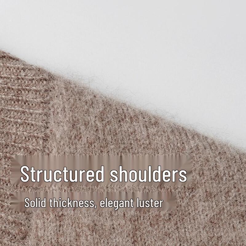 SHANSHAN Men's Merino Wool Cashmere Silk Blend Polo Sweater
