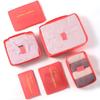 6Pcs Clothes Luggage Travel Blanket Shoes Organizers Bag Suitcase Pouch Packing Cubes Travel Bag Organizer