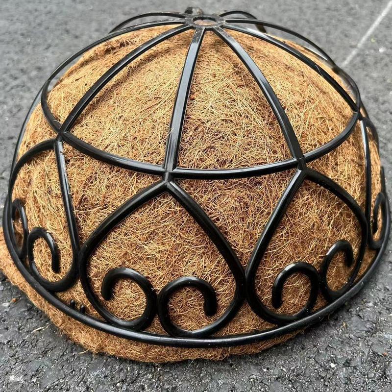 8/10/12 Inch Resin Hangings Planter Wire Flower Baskets Round Plant Holder Coconut Liner Lining Pots for Home Garden Decoration