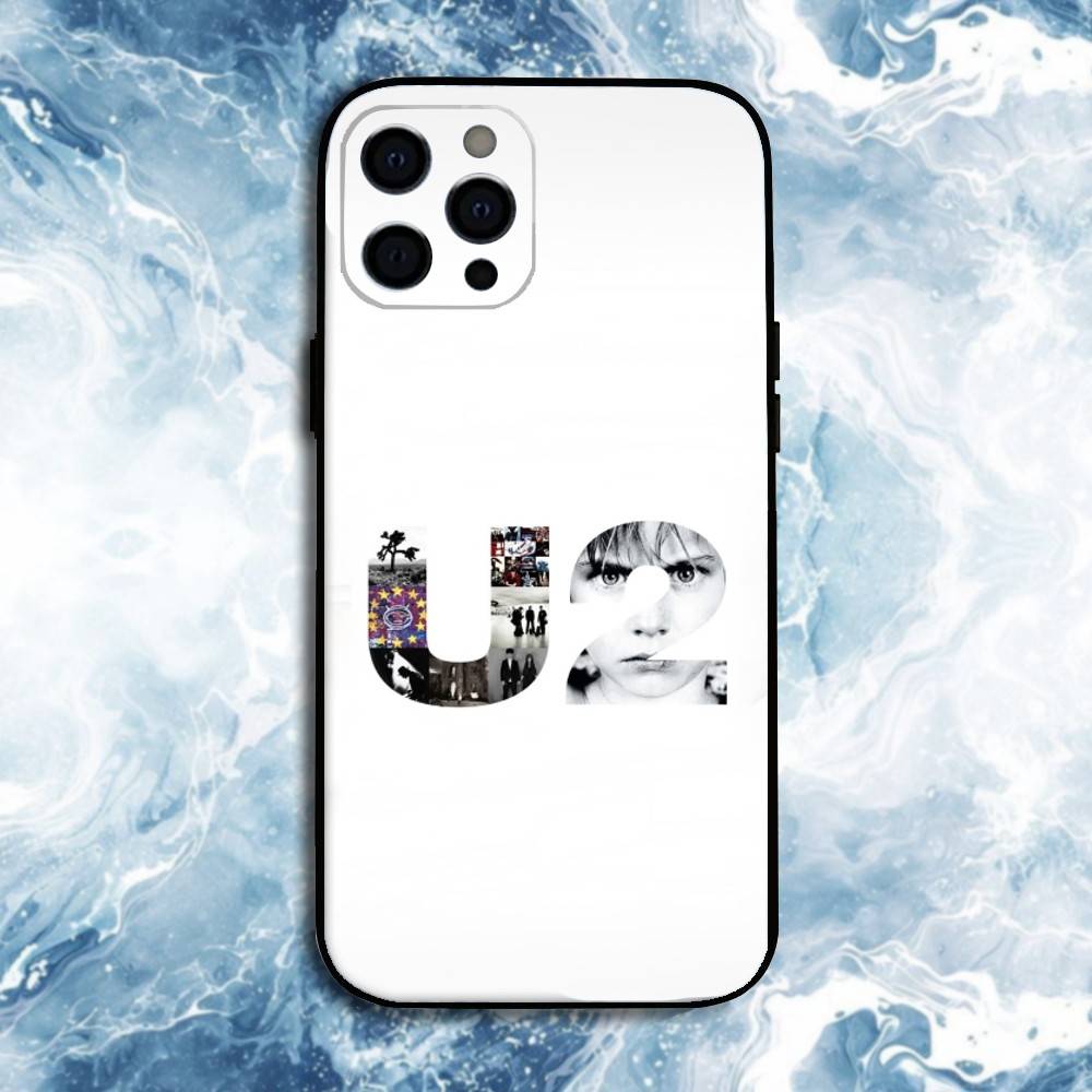 The Car U-U2 Band Phone Case For iPhone17,16,15,14,13,12,11 Plus,Pro Max, Soft Silicone Black Cover