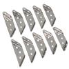 10pcs Furniture Angle Corner Connector Stainless Furniture Angle Shelf Connector Cabinet Support Fixing Frame Corner