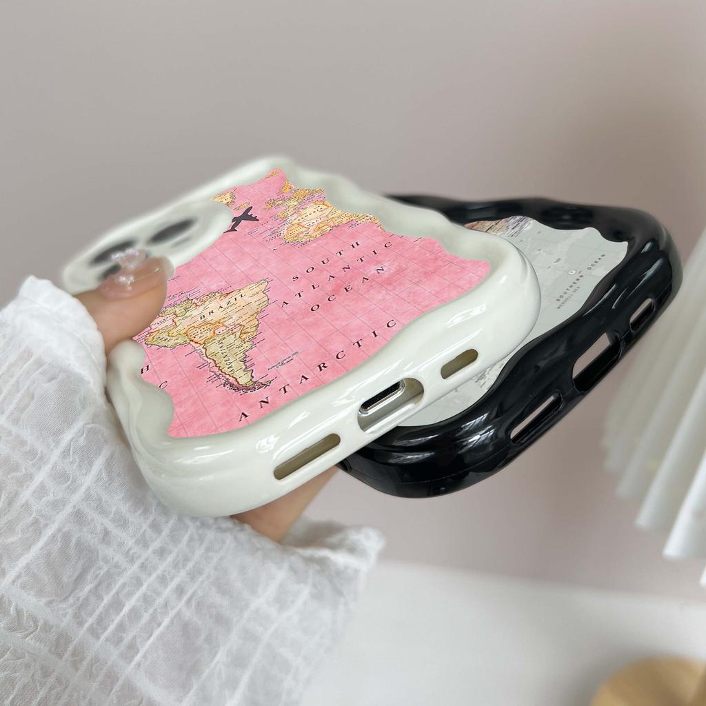 Ae89 Map aircraft trajectory Protective Phone Cases for Apple iPhone 16 15 14 13 Pro Max 11 12 mini XR 7 8 6s Plus XS Max SE Wave TPU Back Cover