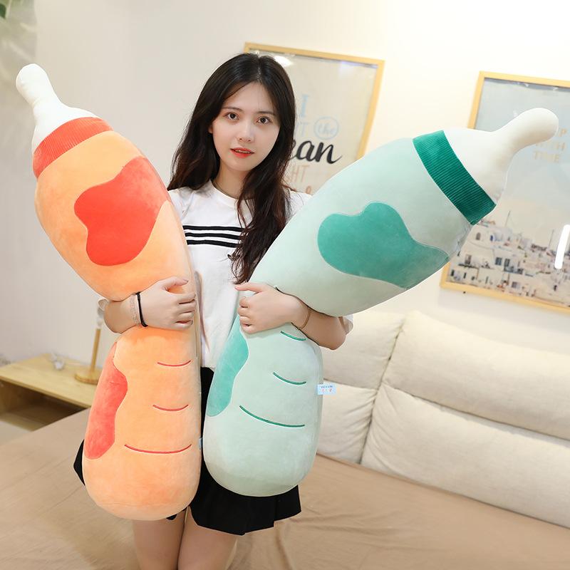Simulation Bottle Plush Toy Throw Pillow Children'S Bed Sleeping Holding Doll Shooting Props Funny Birthday Gift