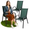 Garden Chair, Metal, Terrace, Balcony, Armchair, Terrace, Balcony, Green X2