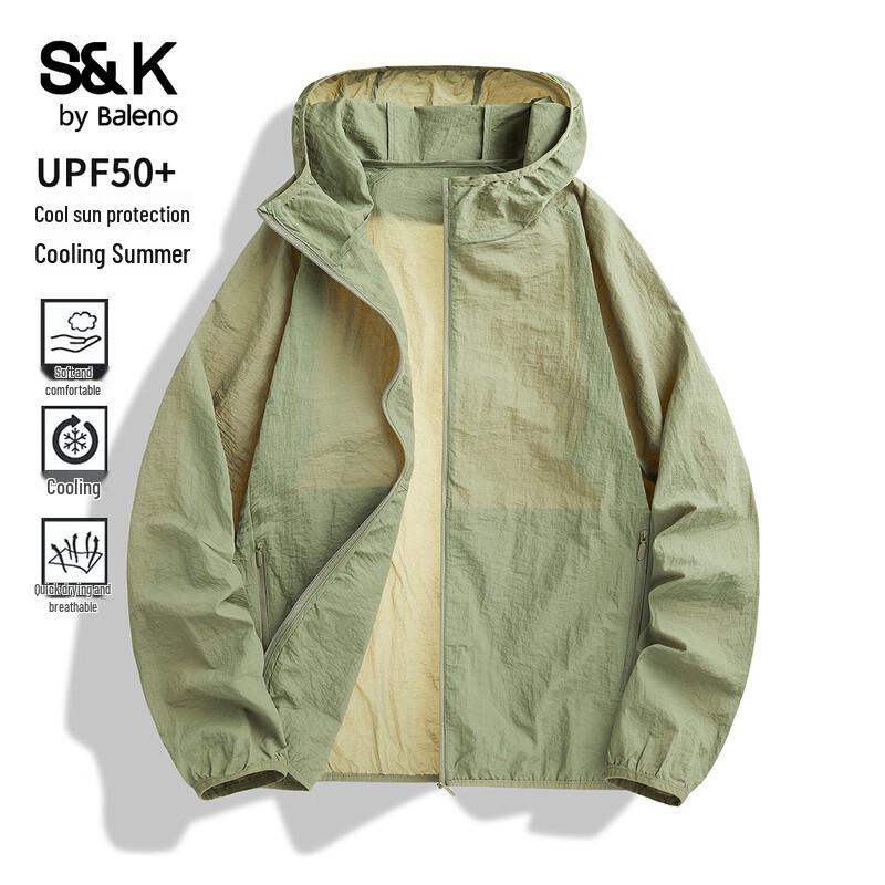 Baleno Men s S&K UPF50+ Ice Silk Sun Protection Jacket XL
