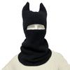 Unisex Teufelshörner Kreative Strickmützen Herren Winter Warm Vollgesichtsabdeckung Winddichte Sturmhaube Hut Outdoor Damen Skimaske Mütze