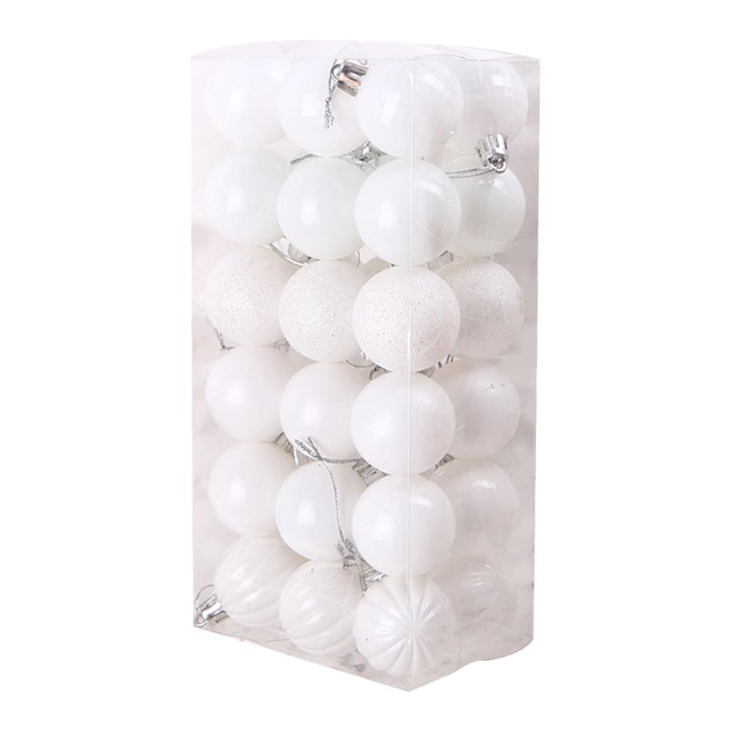 36Pcs Christmas Tree Balls Hanging Pendant Plastic Colorful Balls Ornament Set Christmas Home Decoration 2025 Navidad New Year