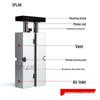 High Thrust Dual Shaft TN Mini Pneumatic Cylinder (Sizes: 10-100mm)