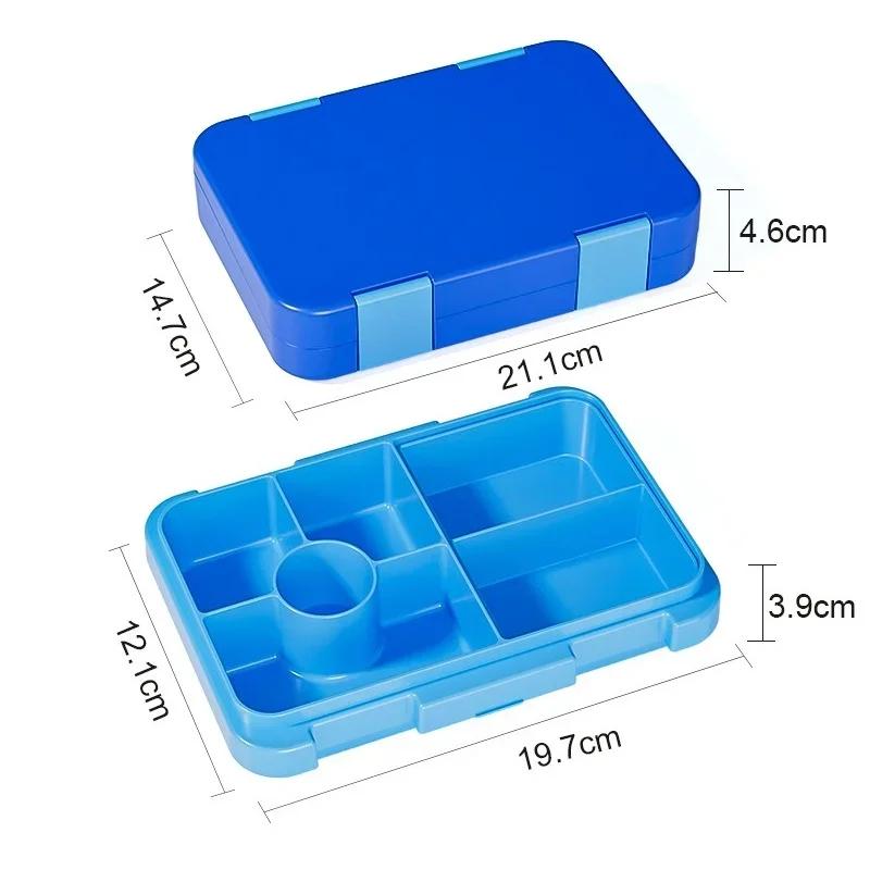 810ml Portable Lunch Box Sealed Leak Proof Compartment Food Fresh Container Easy To Clean for Students Office Workers Bento Box