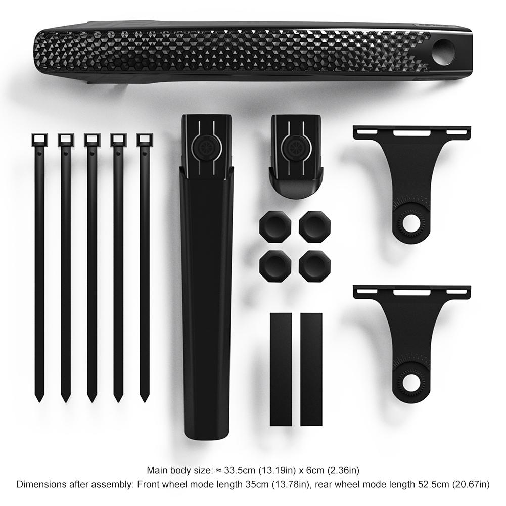 Bicycle Mudguard Strong Toughness Front Rear Tire Mud Guards Universal Bike Tire Wheel Mudguard for Front Rear Wheels Below 50mm