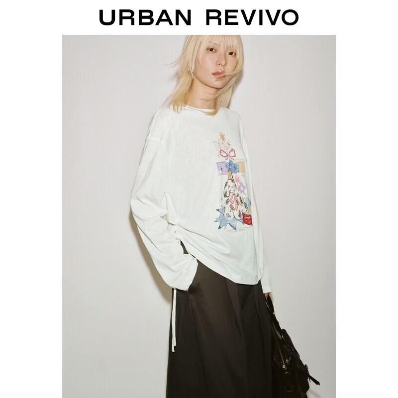 

UR 2026 Spring Women s Fun Print Long Sleeve T-Shirt M