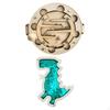 Baby Busy Boards Ball Turntable Dinosaur Sequins Sensory Board for Boys Girls Blue