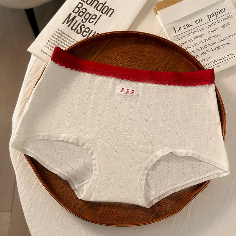 Women's Spring and Autumn Pure Cotton 10A Antibacterial Class A Baby Cotton Extended Crotch Seamless Flat Briefs