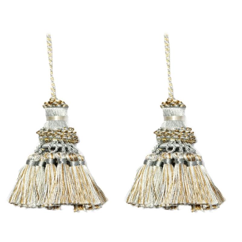 Curtain Tiebacks Decoration Ethnic Type Curtain Decorative Tasseled Pendants for Home Decoration