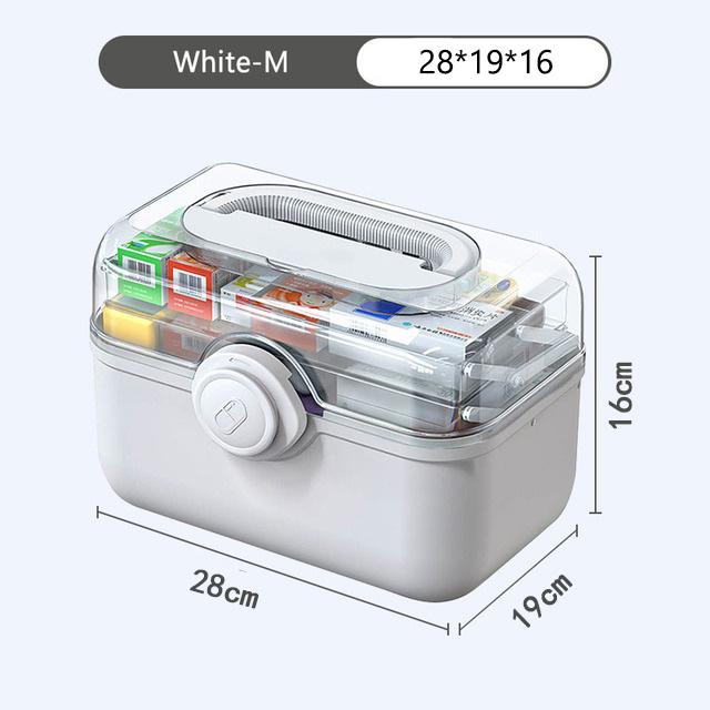 3 Layers Medicine First Aid Kit Super Large Capacity Pill Cases Organizer Family Emergency Pharmacy Storage Container Pill's Box