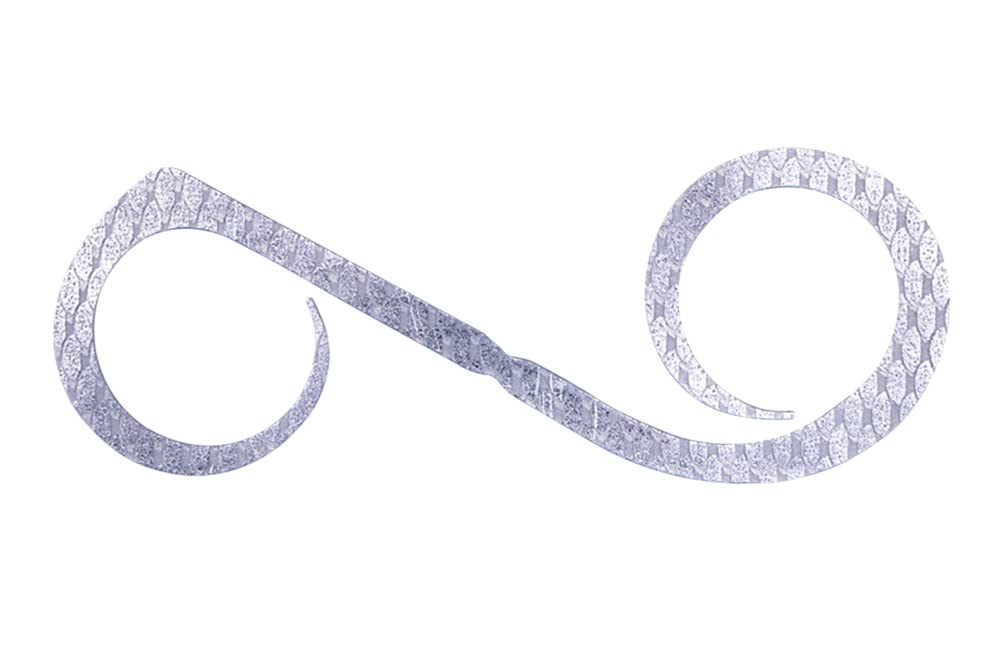 

JACKALL Binbin Switch T+ Галстук, Двойной кудрявый, Кабуки серебристый