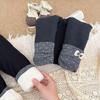 Winter Koreanischer Stil Mädchen Süße Gepolsterte Baumwoll-Spitzen-Leggings - Baby/Kleinkind Verdickte Hose