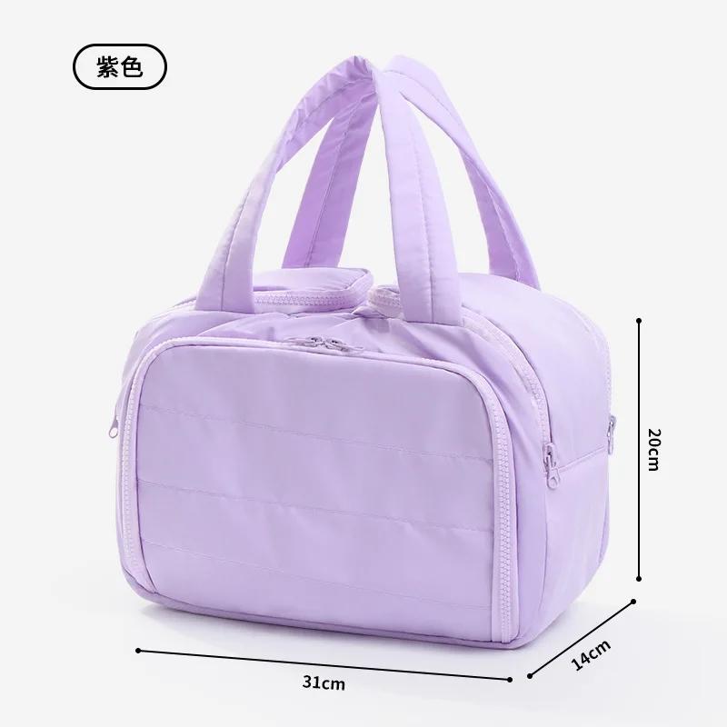 Large Capacity Makeup Bag Women Portable Travel Skincare Toiletry Storage Organizer Lady Handbag Zipper Cosmetic Cases Wash Bags
