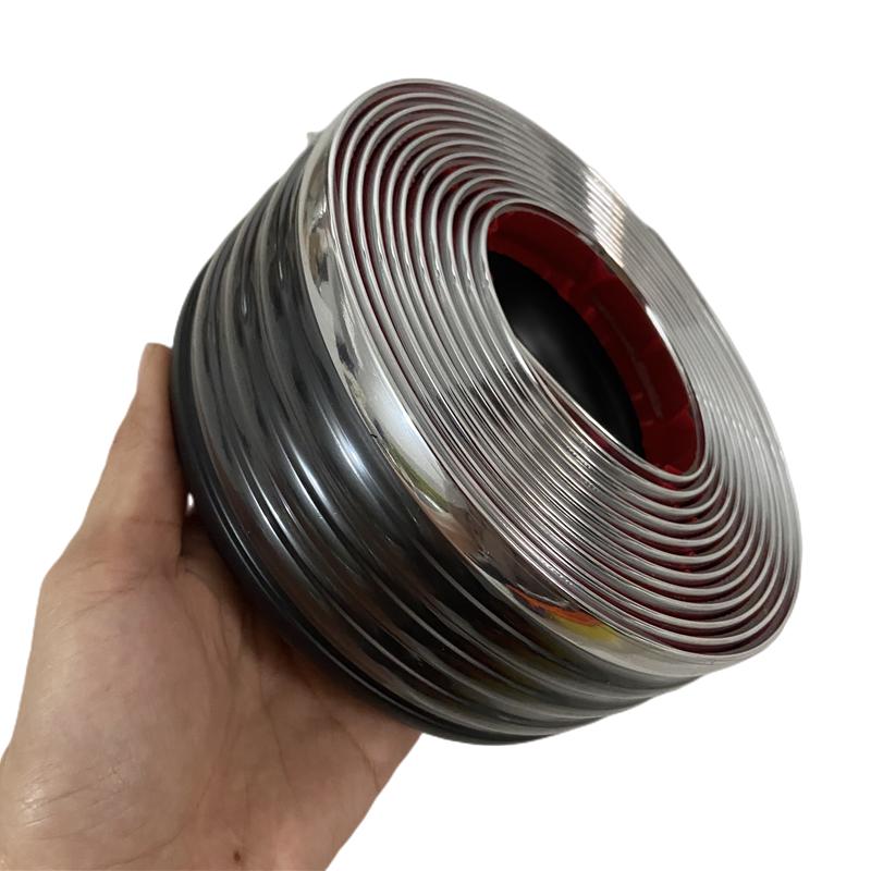 0,5 m/1,5 m/4 m x 6 cm Autotür/Seitenschweller-Schutz, universeller Gummi, kratzfest, Karosserie-Seitenschweller, Kantenschutz, dekorativ